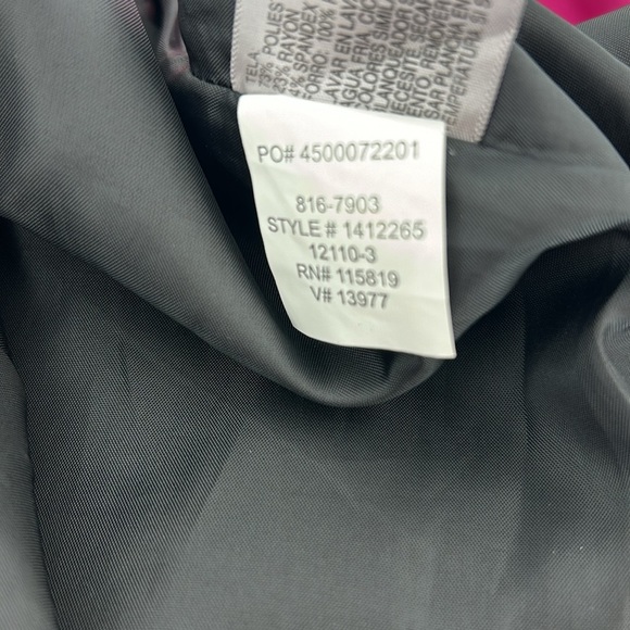 Worthington Art Deco Pencil Skirt Lined Zipper Size 14 Office Polkadot Work Suit - Picture 11 of 16